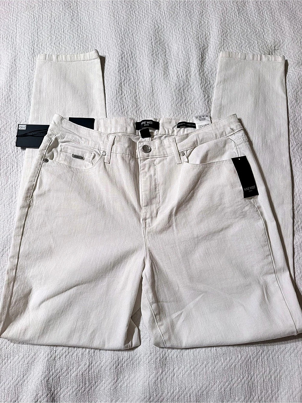 New Nine West Cigarette High Rise Skinny Jeans Size 10 NWT $69.50
